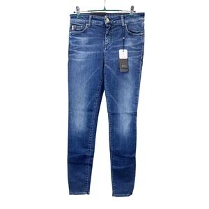 Armani Exchange J01 Super Skinny Mid Rise Jeans Women's Size 28R Blue Denim